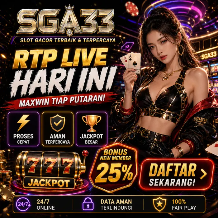 Banner pendaftaran dan informasi SGA33 Online
